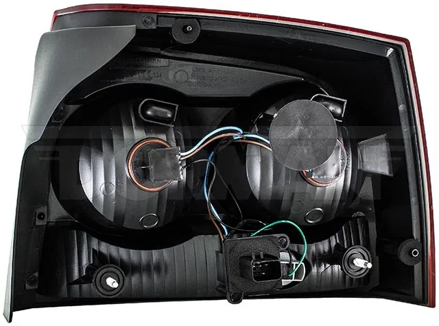 1611625 – DORMAN Tail Light Assembly, Halogen OE Replacement Clear/ Red Lens 12 Volt With Bulb Singl - view 2